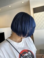 トンネルヘアー(Tunnel hair)&nbsp;夏色ブルーミニボブ