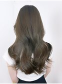 美髪ニュアンスカラーグレージュカラーレイヤーロング_ba486752