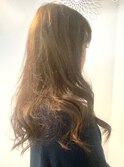 大人ロングナチュラル巻き髪