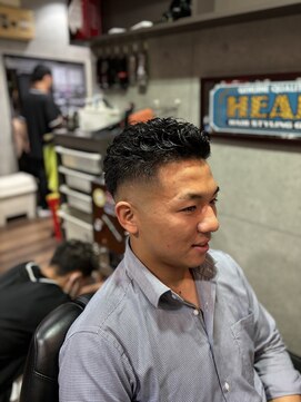 グロウヘアワークス(grow hair works) スキンフェード×オールバック