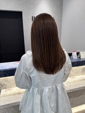 ビームズ ヘアー ブラン(Bee ms HAIR Blanc+) サラツヤロングベージュカラーブリーチしない透明感カラー