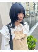 CAF松本/ウルフカット/ネイビーブルー