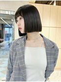 ♪顔周り　ウルフ　レイヤー　韓国ボブ　縮毛矯正　ミニボブ