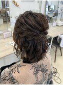 ショートハーフアップ