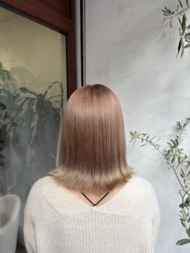 アン(Hair make un) ベージュカラー