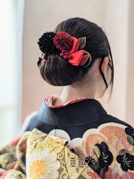 サクライ美容室 成人式の着付とセット