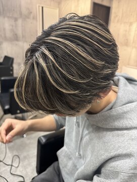 メゾン(Maison) メンズハイライトコントラストハイライト　メンズバレイヤージュ