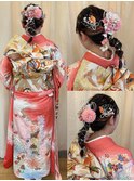 成人式に大人気の紐アレンジ☆
