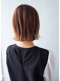 大人かきあげボブ/こなれヘア/外国人風カラー