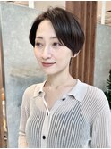 前髪なしショートハンサムショートクールショート30代40代50代