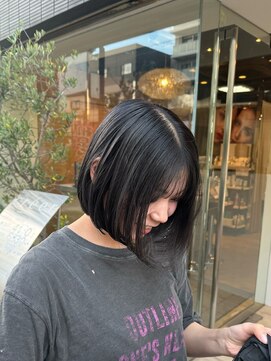 クレエ(creer) ブルーブラックボブ