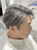 メンズ ラ ジェム(men's la gemme)&nbsp;"白髪を活かす時代に"白髪ぼかしハイライトでグレーカラーに