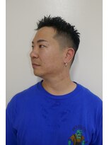 ルックグッドストア(LOOK GOOD STORE)&nbsp;メンズカットアップバングスパイキーショートブルーブラック