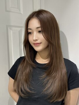 ゼスト 八王子店(ZEST) ブリーチなしダブルカラー/ヘーゼルベージュ/佐々木麻衣