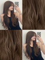 アマトウキョウスマートサロン(AMA TOKYO×Smart Salon)&nbsp;ヘーゼルベージュ　ブリーチなし　レイヤーカット　海外風