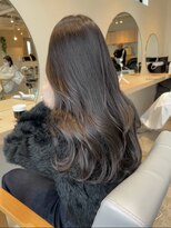 ザックジングウ 表参道(ZACC JINGU)&nbsp;グレージュ/暗髪グレージュ/ロングレイヤー/透明感カラー