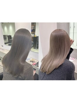 ブリーチを使ったダブルカラー、インナーカラー、外国人風カラーも！透明感のある色味はおまかせください♪