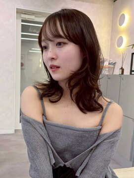 ベイルーム(BAYROOM by HONEY omotesando) ゆるふわミディアム/小顔ボブレイヤーカット/ココアブラウン1