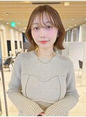 くびれボブレイヤー/顔周りカット/骨格補正カット