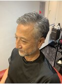 【翔】イケおじグレイヘアサイドパートナチュラルパーマ