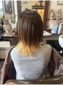 白髪ぼかしハイライト