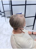 白髪ぼかし脱白髪染め/脱白髪染めハイライト/透明感