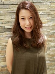 大人女子ふんわりパーマ