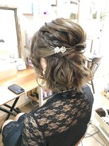 ロカット サロン(Roquat Salon)&nbsp;ボブお呼ばれアレンジ【ヘアアレンジ　立川/立川南/成人式】