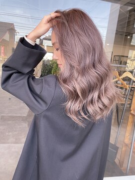 ナンバー(number+) 透明感カラー★ダブルカラーブリーチペールラベンダー