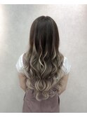 #プルエクステ#グラデーション#ハイライト