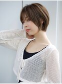 前髪あり大人ショートボブ20代30代40代【AIN.表参道】川原大地