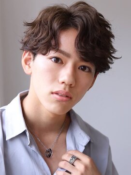 ソイクフ(SOY KUFU) MEN'S HAIRマッシュパーマアッシュブラックカルマパーマ