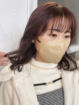 クリアーオブヘアー 池下店(clear OF HAIR) ピンクブラウン/ふわっとミディアムレイヤースタイル