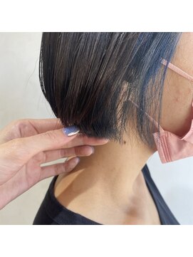 イオエ 岡本(ioe) イメチェン/フルバング/似合わせ/レッドブラウン/デジタルパーマ