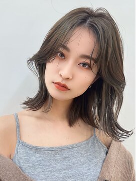 アフロートリノ(AFLOAT Leino) 【修】20代30代40代◎透明感カラー×韓国切りぱなしボブ