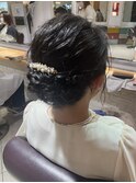 結婚式お呼ばれ大人ふんわりフルアップスタイル