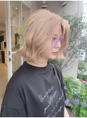 ハイトーンミルクティーグレージュブリーチ2回オラプレックス