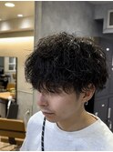 波巻きスパイラルパーマ刈り上げマッシュ &nbsp;h
