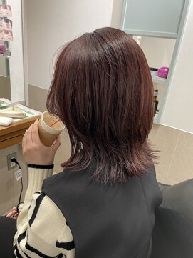 トゥーリ 薬院店(tuuli) tuuli miyu チェリーレッドミディアムレイヤー/20代30代40代50代