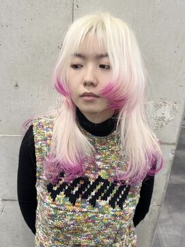 スノットバイガルテ(SNOT by GARTE) ウルフカット/レイヤーカット/裾カラー/グラデーションカラー