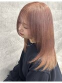 ピンクミルクティー学割U24ケアブリーチ渋谷10代20代ハイトーン