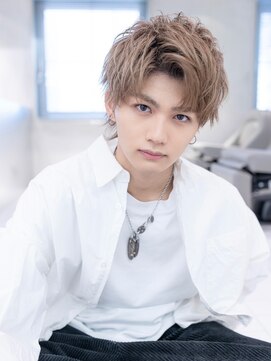 イオ 本厚木(io) ショートウルフメンズカット短髪ビジネス刈り上げ