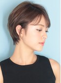 40代50代似合わせ小顔美髪シアーカラーカールショート