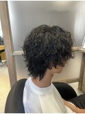 メンズ波打ちパーマ