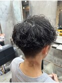 ツイストスパイラルパーマ縦落ちパーマメンズ波巻きパーマ