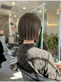 タッセルボブ×ミルクティーグレージュ