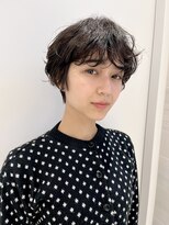 ピークアブー アヴェダ ギンザシックス(PEEK-A-BOO AVEDA GINZASIX)&nbsp;マッシュショートパーマスタイル小顔ショート骨格補正カット