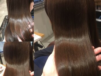 シキオリ(SHIKIORI)の写真/施術を繰り返すたびに髪がキレイに、扱いやすくなる喜びの変化。ダメージレスにお気に入りのカラーへ！