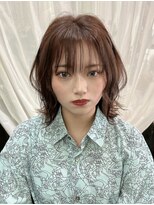 ヘアー カフェ コトノハ(hair cafe kotonoha)&nbsp;【コトノハ】フェイスレイヤーおくれ毛シースルーバングくびれ