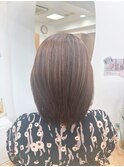 【うる艶ミディアム×ハイライトカラーベージュ】